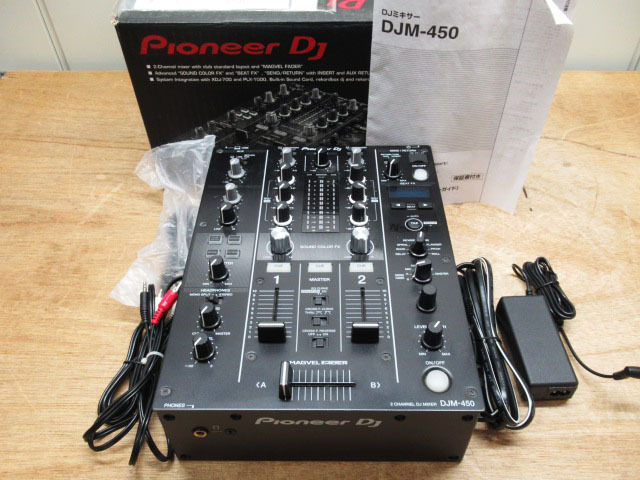 Pioneer パイオニア DJミキサー DJM-450 元箱付き 2018年製