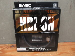 SAEC HDI-6N ハイパーデジタルオーディオケーブル 1.0m 同軸 サエク